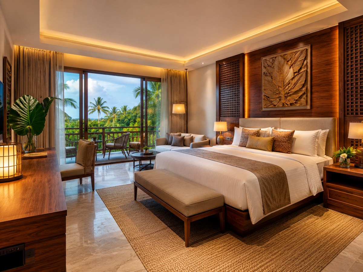 Quarto premium do resort